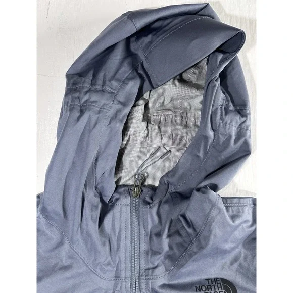 Womens The North Face Waterproof Dryvent Hooded Rain Jacket Ash Blue LG Hyvent - Picture 6 of 13